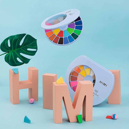 Set Acuarela Himi 24 colores + pincel (azul)