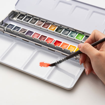 Set Acuarelas 24 colores 2ml Himi | Incluye pincel