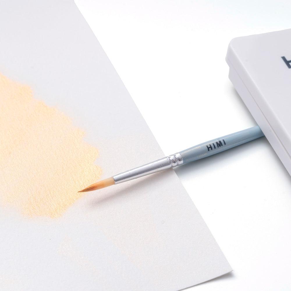 Set Acuarela Metalizada Himi 12 colores + pincel | Gold/Oro