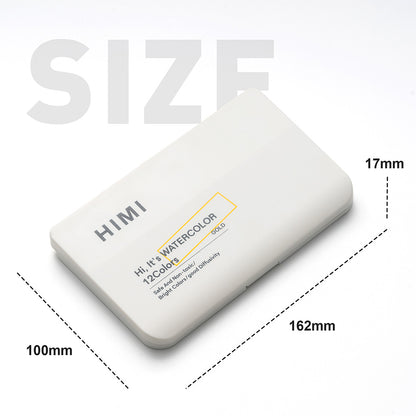 Set Acuarela Metalizada Himi 12 colores + pincel | Gold/Oro