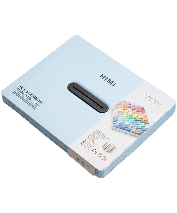 Gouache Himi 112 colores variados | 12 ml | Estuche Celeste (sin pinceles)