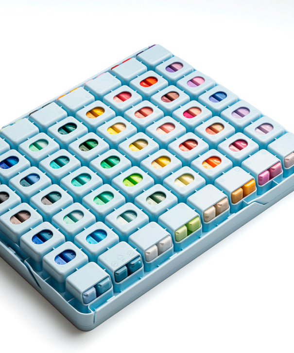 Gouache Himi 112 colores variados | 12 ml | Estuche Celeste (sin pinceles)