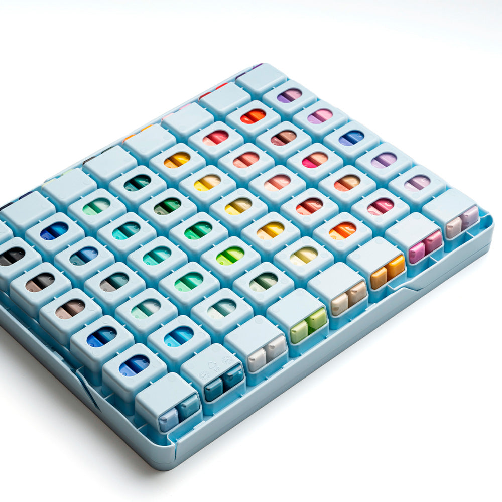 Gouache Himi 112 colores variados | 12 ml | Estuche Celeste (sin pinceles)