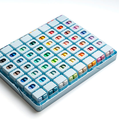 Gouache Himi 112 colores variados | 12 ml | Estuche Celeste (sin pinceles)