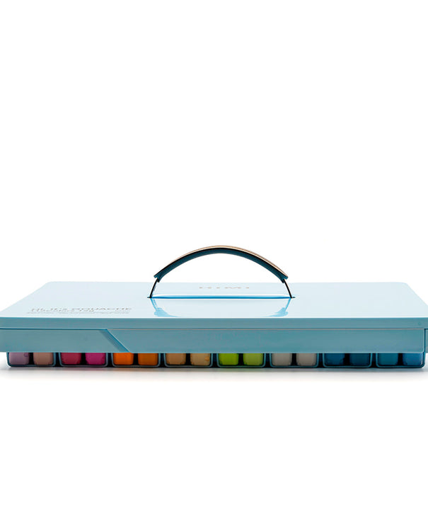 Gouache Himi 112 colores variados | 12 ml | Estuche Celeste (sin pinceles)