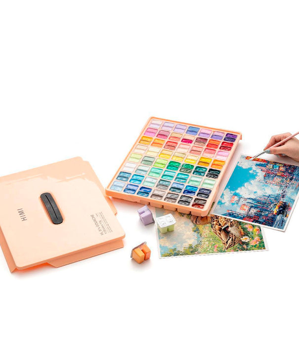 Gouache Himi 112 colores variados | 12 ml | Estuche Damasco (sin pinceles)