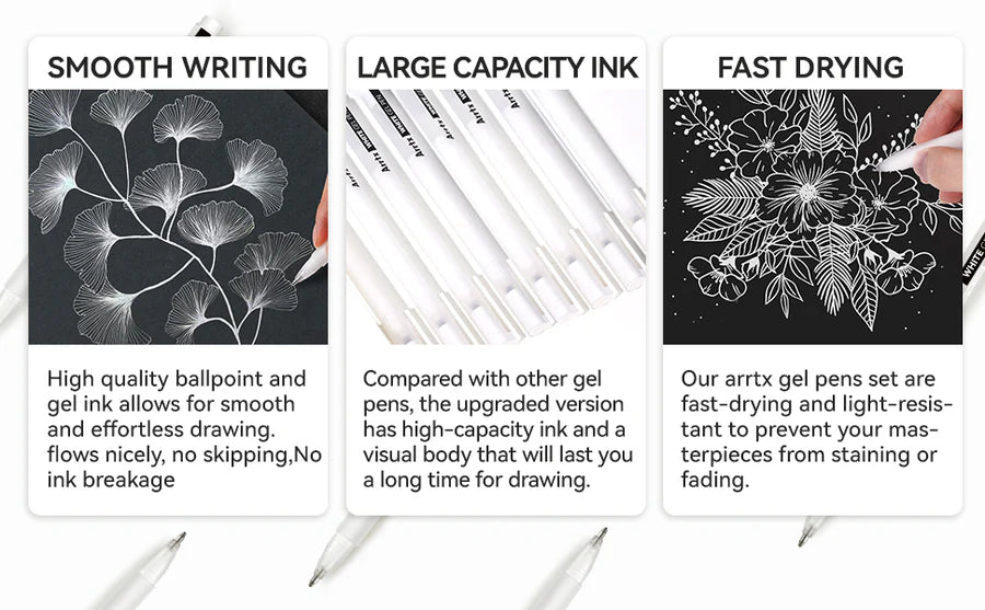 Lápiz Gel Arrtx Blanco