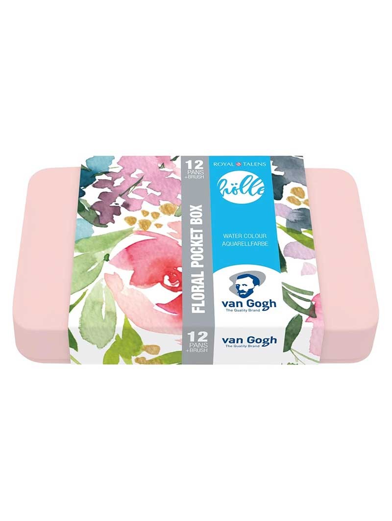 Set Acuarelas 12 colores | Van Gogh Pocket Box | Set Floral Frau Hölle