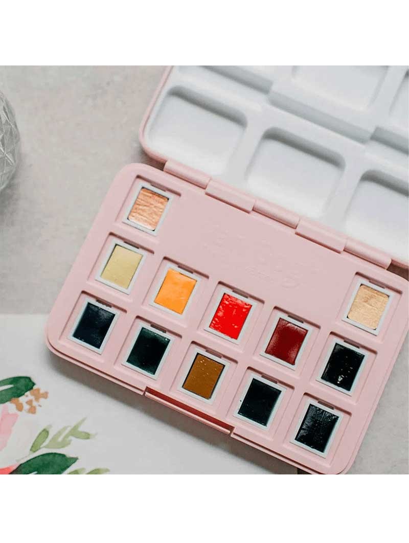 Set Acuarelas 12 colores | Van Gogh Pocket Box | Set Floral Frau Hölle