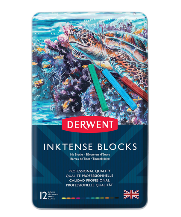 Barras de Tinta Solubles al Agua Derwent Inktense | 12 colores