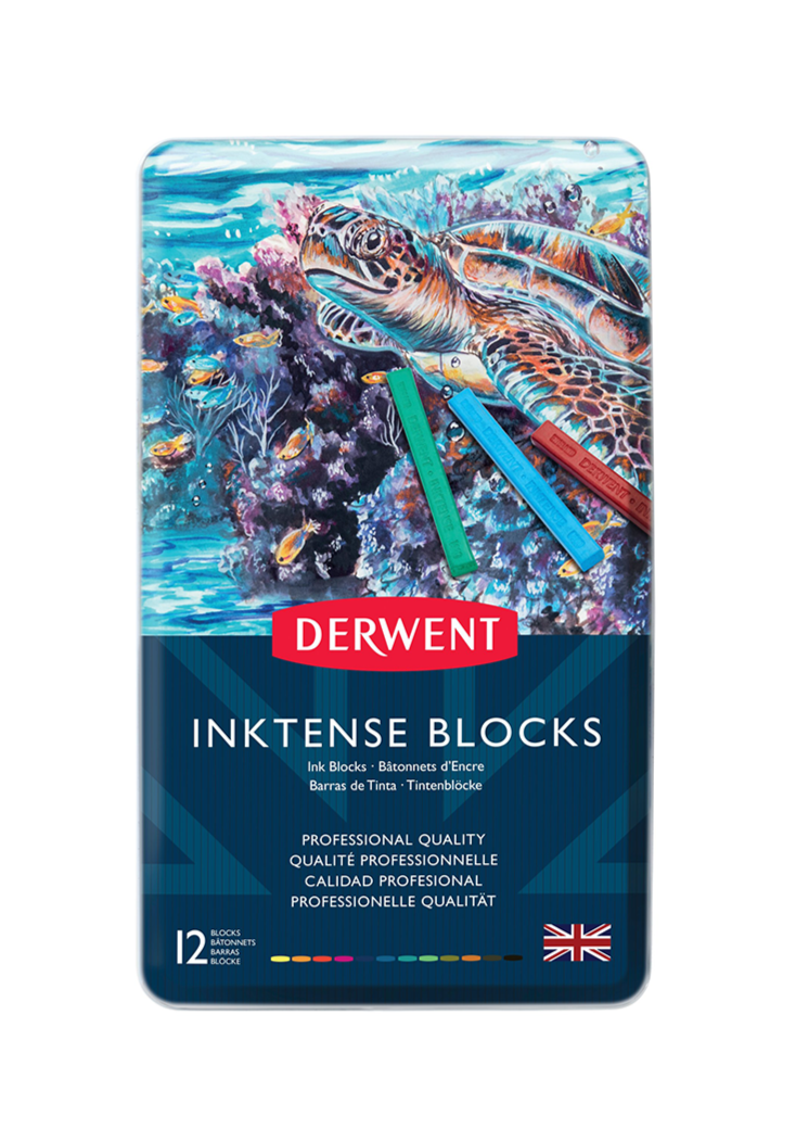 Barras de Tinta Solubles al Agua Derwent Inktense | 12 colores