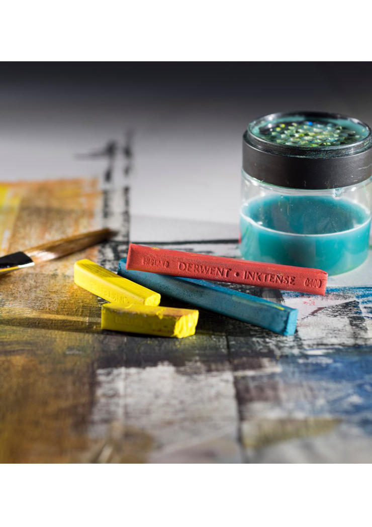 Barras de Tinta Solubles al Agua Derwent Inktense | 12 colores