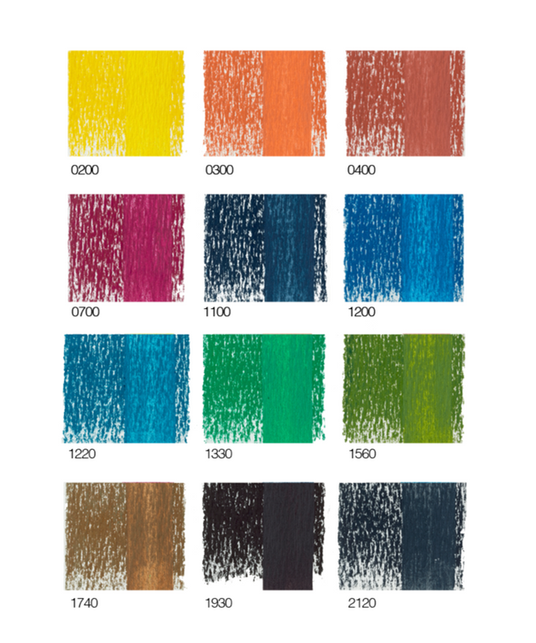 Barras de Tinta Solubles al Agua Derwent Inktense | 12 colores