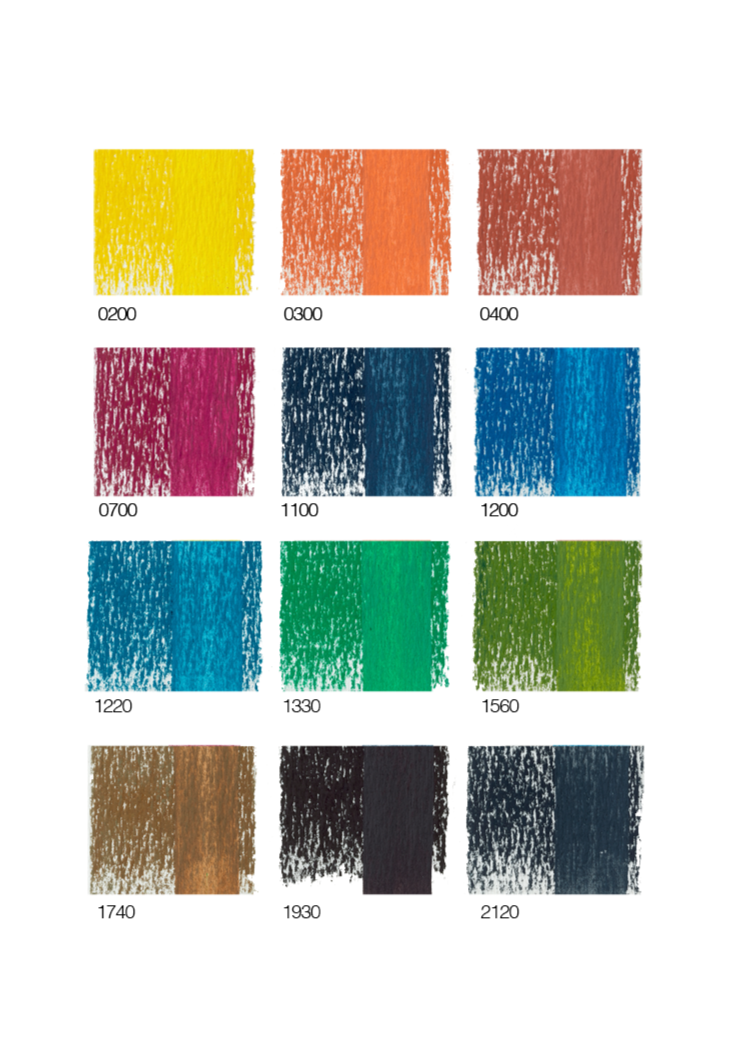 Barras de Tinta Solubles al Agua Derwent Inktense | 12 colores