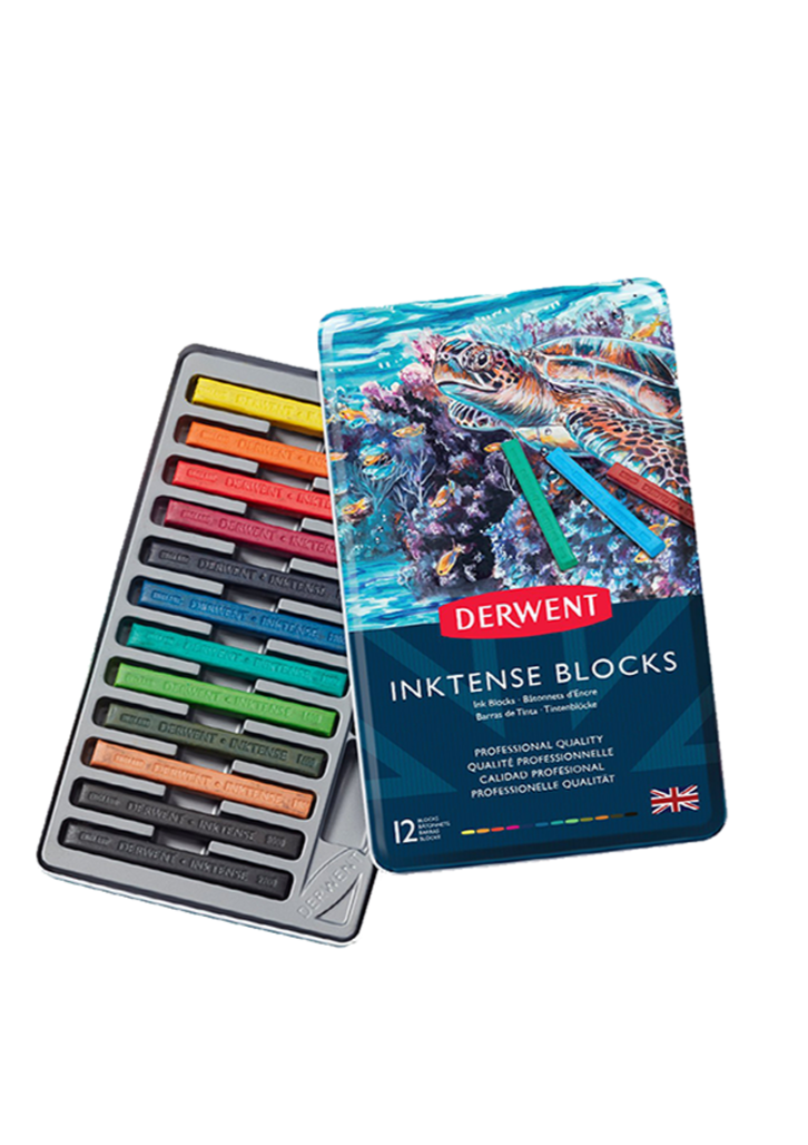 Barras de Tinta Solubles al Agua Derwent Inktense | 12 colores