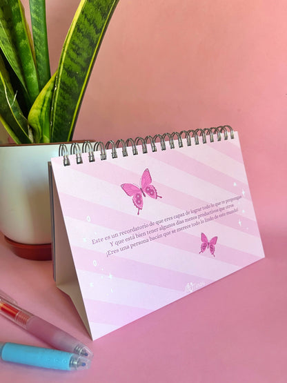 Calendario de Escritorio Ilustrado Meraki 2026 - Vivir Bonito 🌸