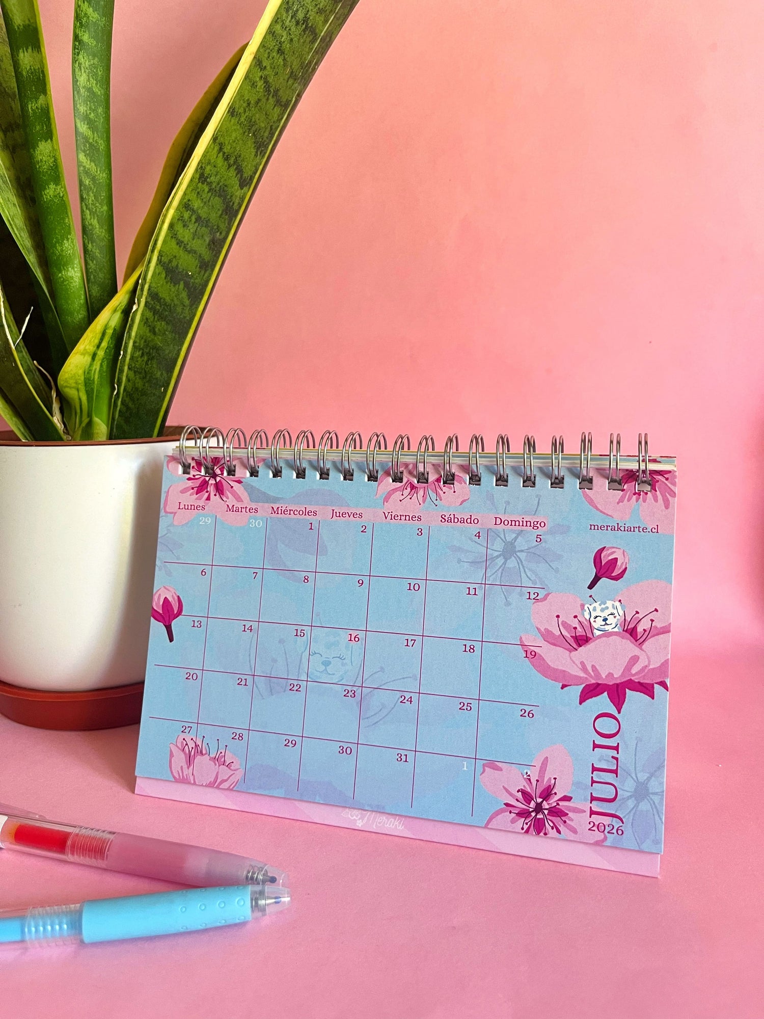 Pack Calendario 2026 Pared + Calendario 2026 Escritorio + Planner Cuatro Patitas