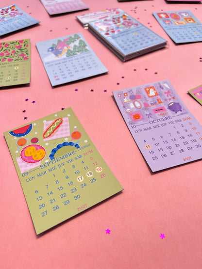 Calendario de Imán Ilustrado Meraki 2027 🌸