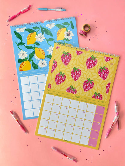 Calendario 2026 Pared x2