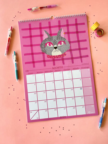 Calendario Ilustrado Meraki 2026 - Vivir Bonito 🌸