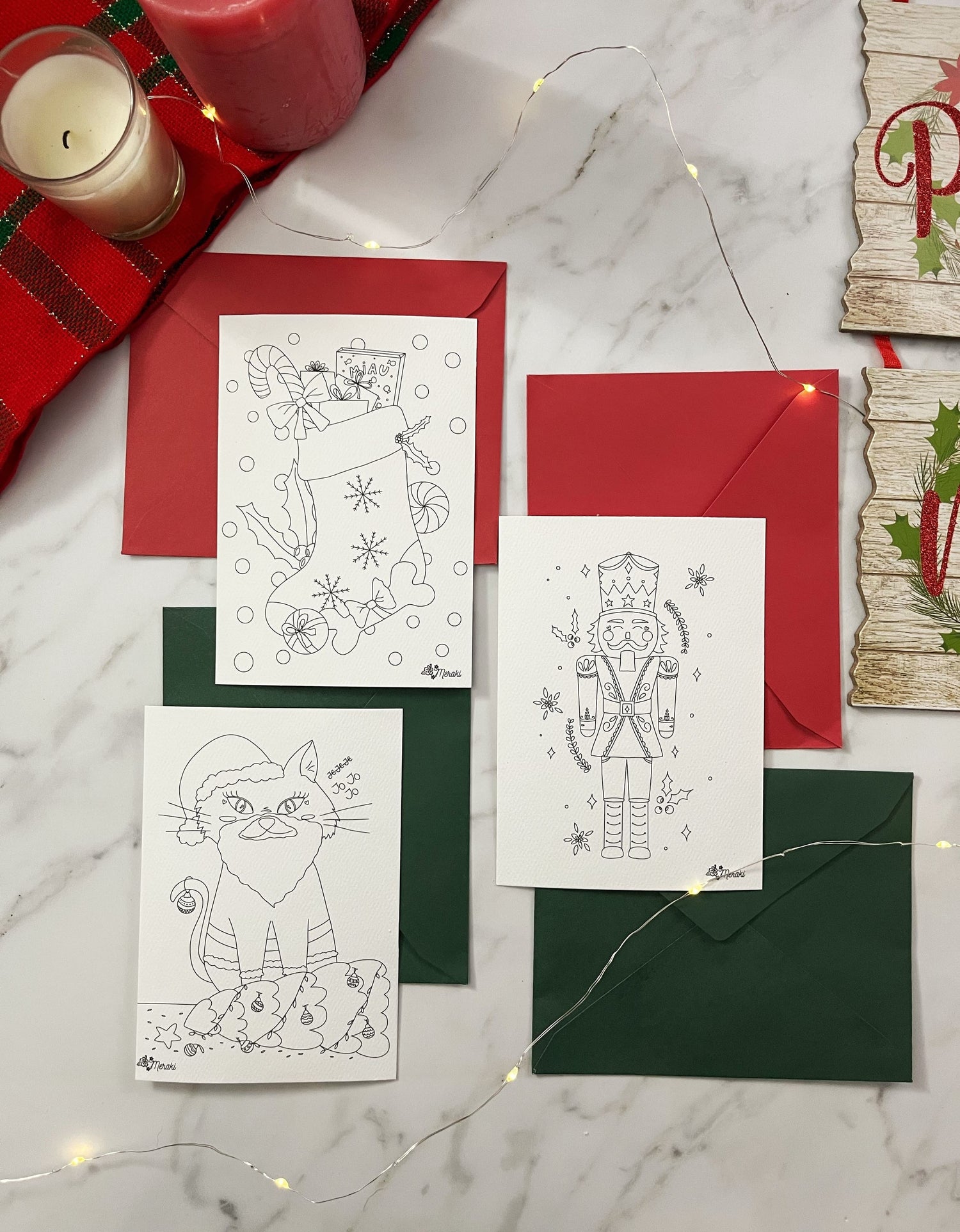 CALENDARIO DE ADVIENTO 2024: 24 ilustraciones coloreables