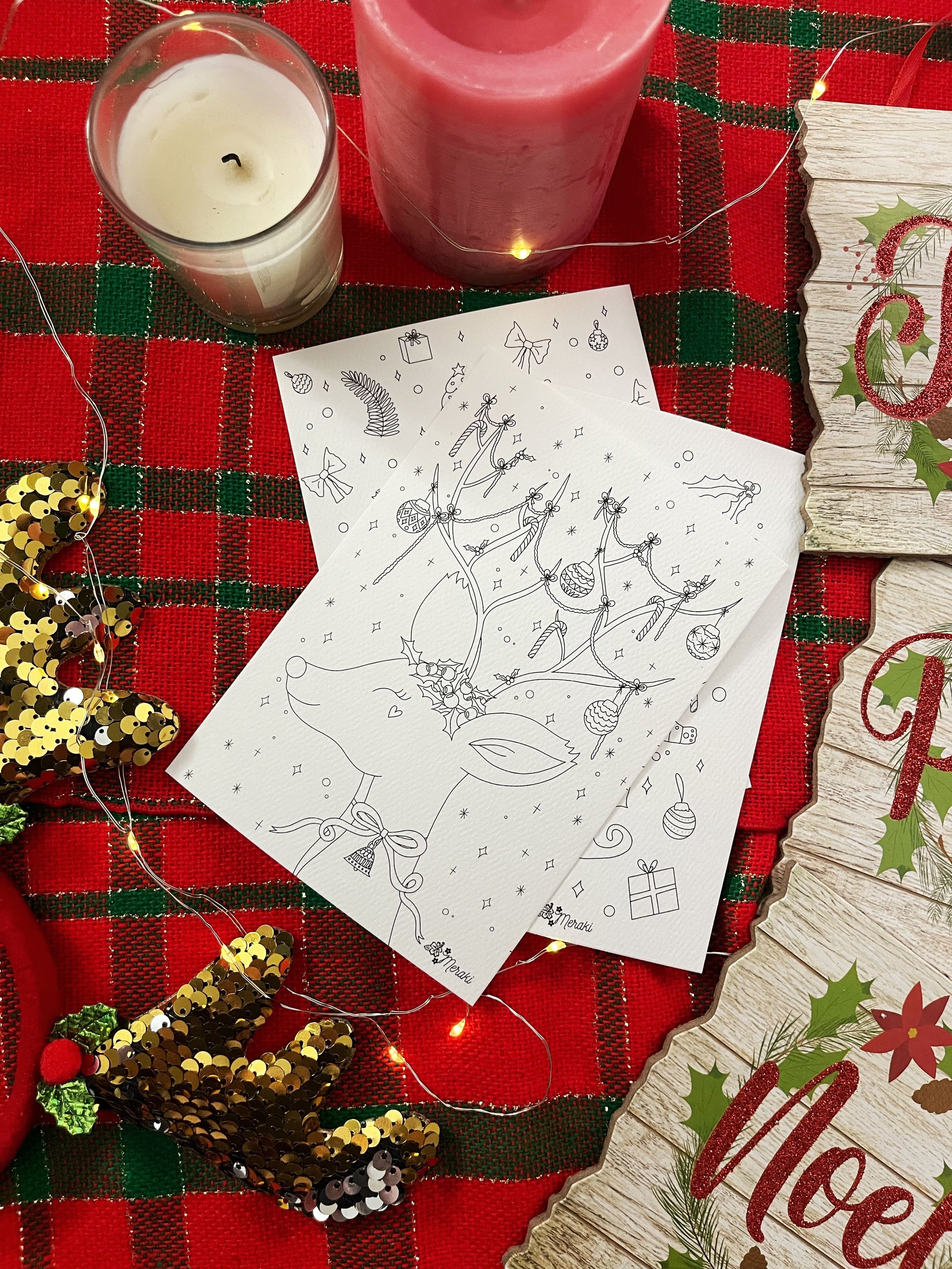 CALENDARIO DE ADVIENTO 2024: 24 ilustraciones coloreables