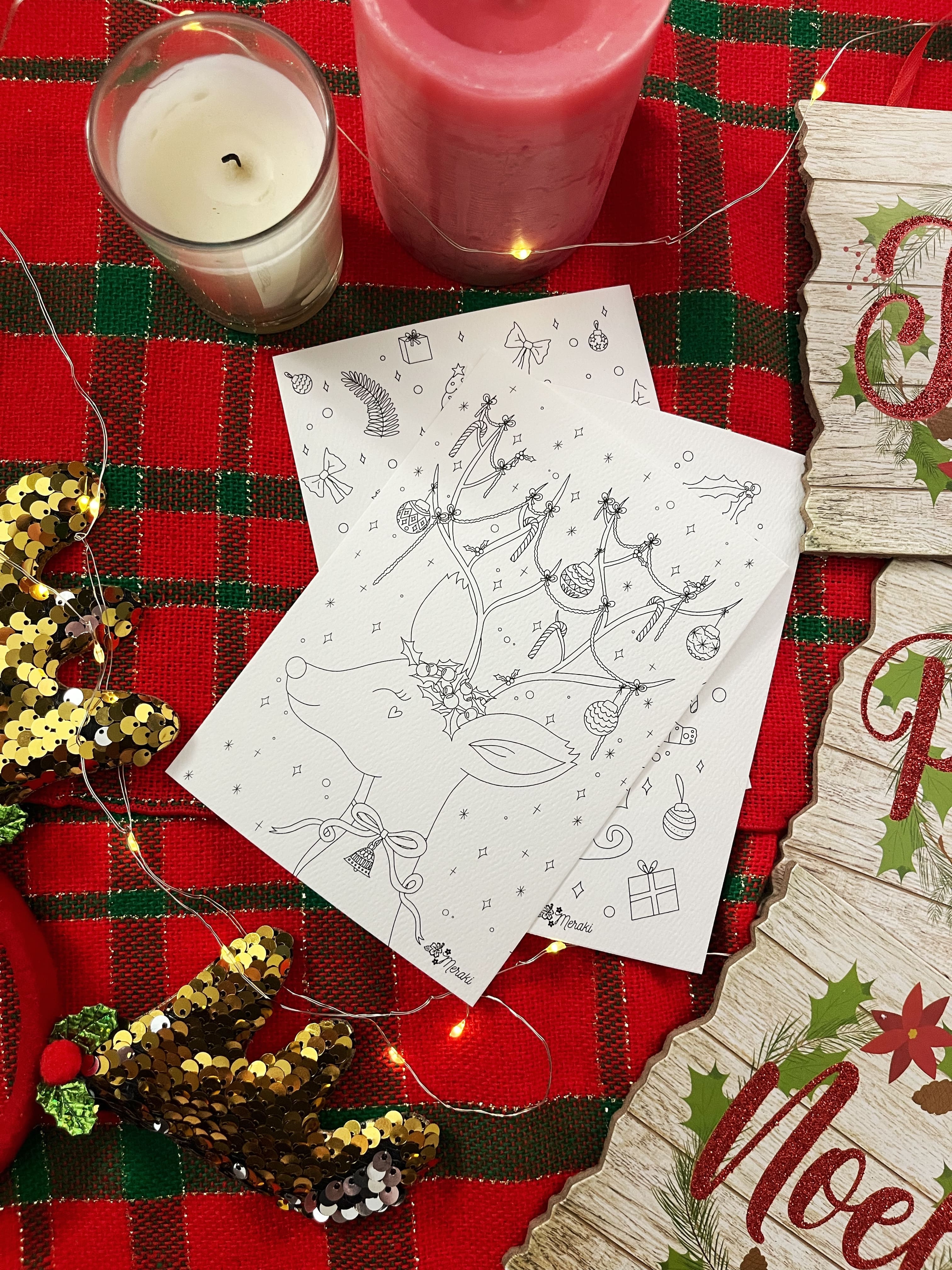 CALENDARIO DE ADVIENTO 2024: 24 ilustraciones coloreables