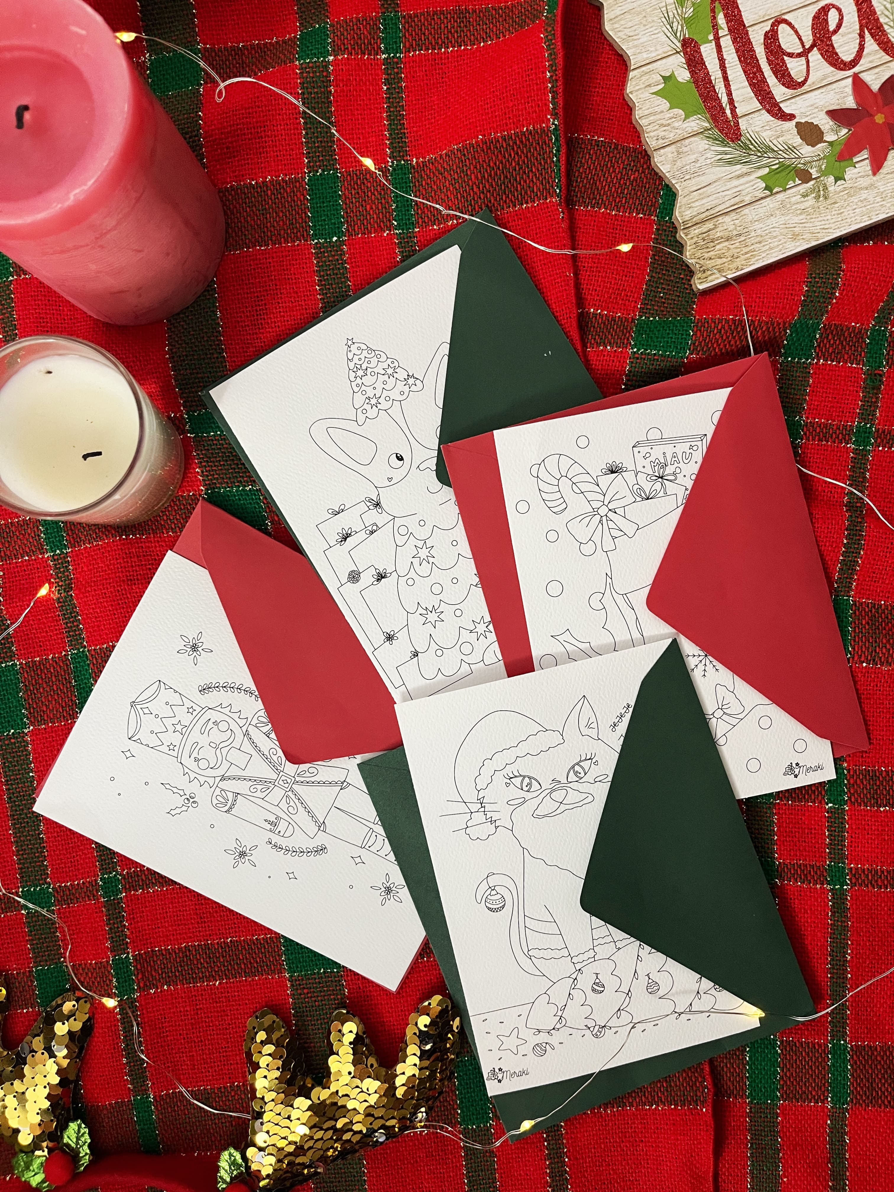 CALENDARIO DE ADVIENTO 2024: 24 ilustraciones coloreables