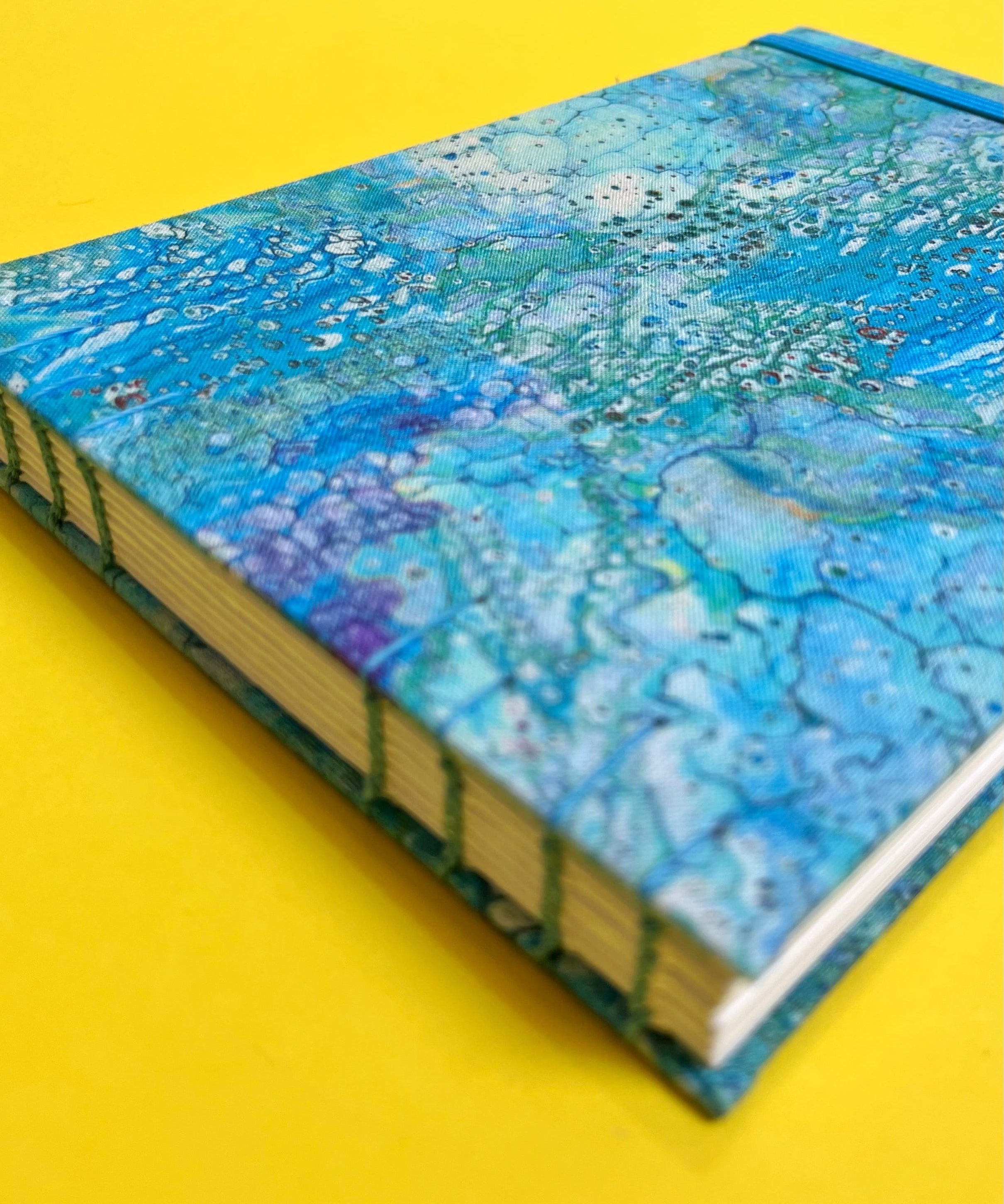 Sketchbook Acuarela Tamaño A5 Horizontal | Marmoleado Celeste