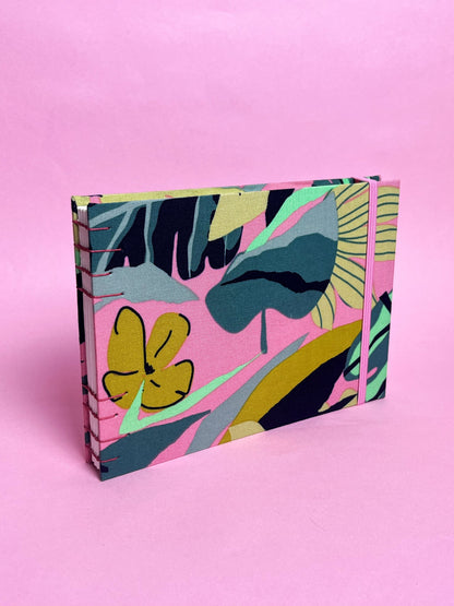 Sketchbook Acuarela Tamaño A5 Horizontal | Jungla Rosa