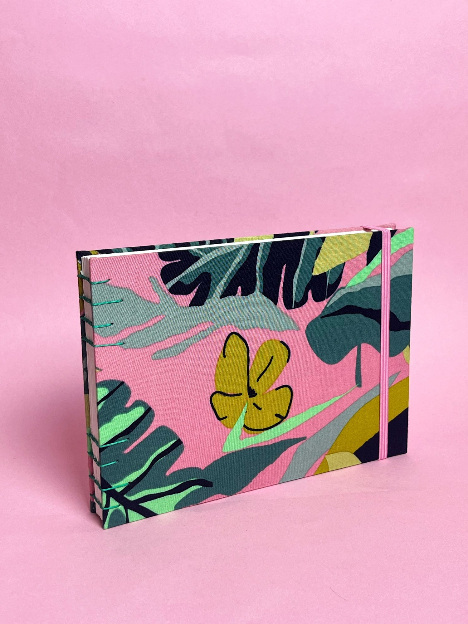 Sketchbook Acuarela Tamaño A5 Horizontal | Jungla Rosa