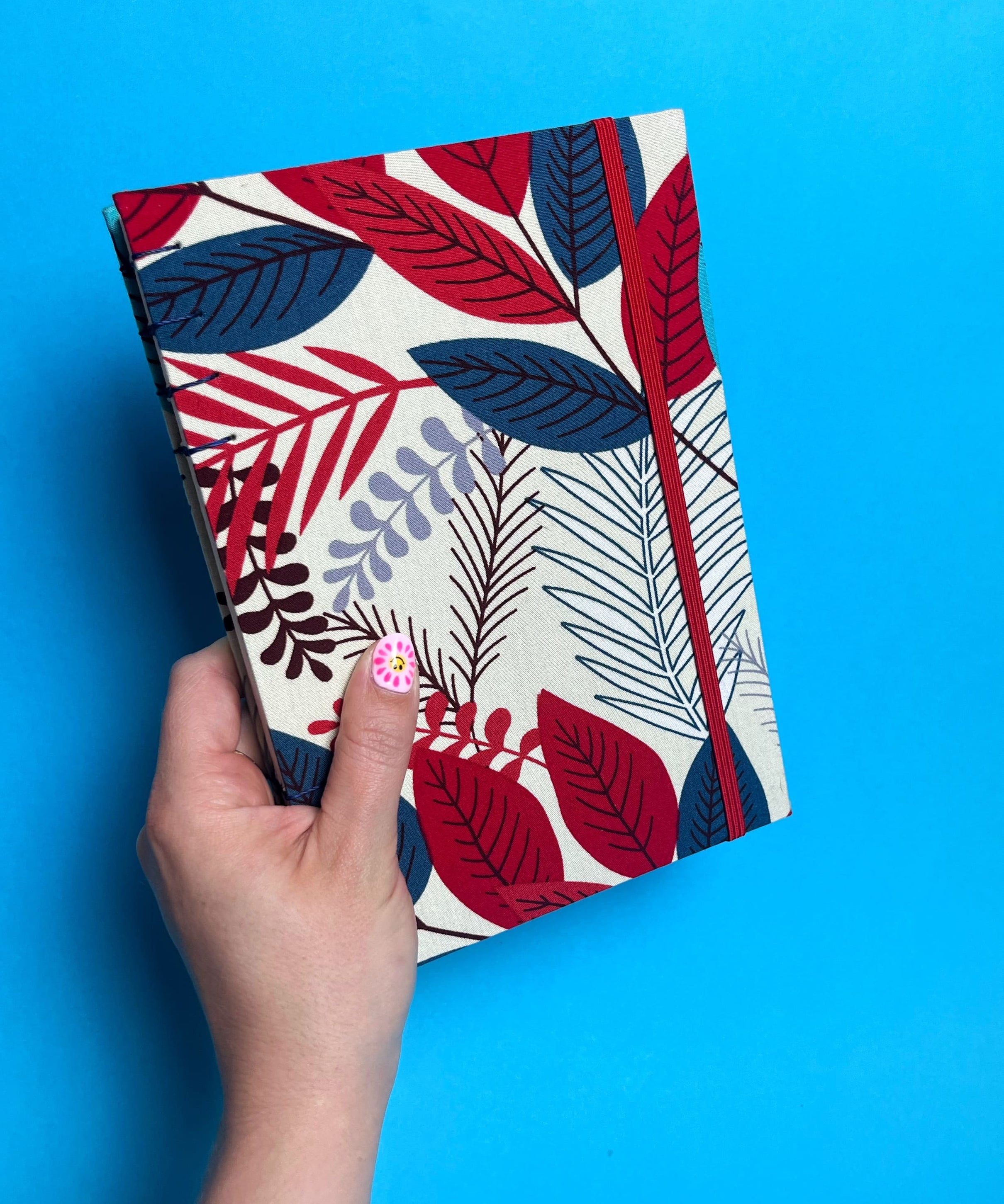 Sketchbook Acuarela Tamaño A5 Vertical | Hojas Azules y Rojas