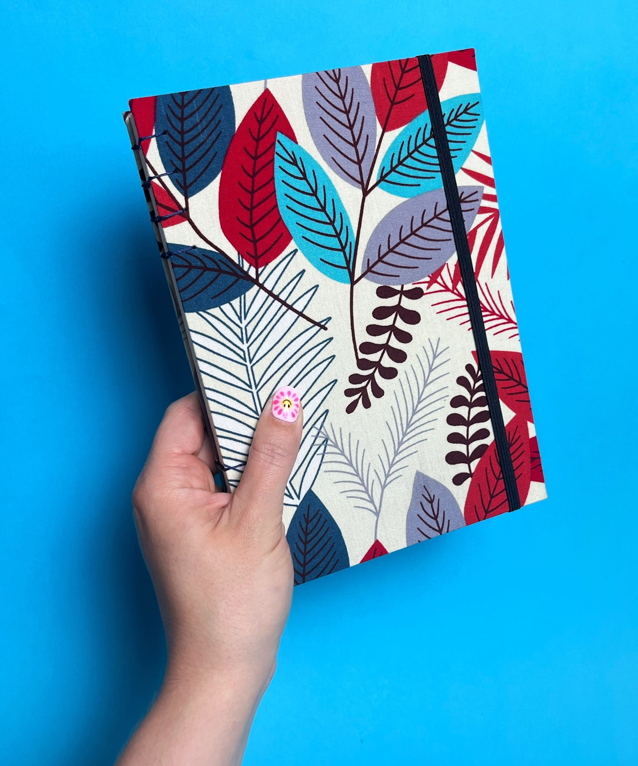 Sketchbook Acuarela Tamaño A5 Vertical | Hojas Azules y Rojas