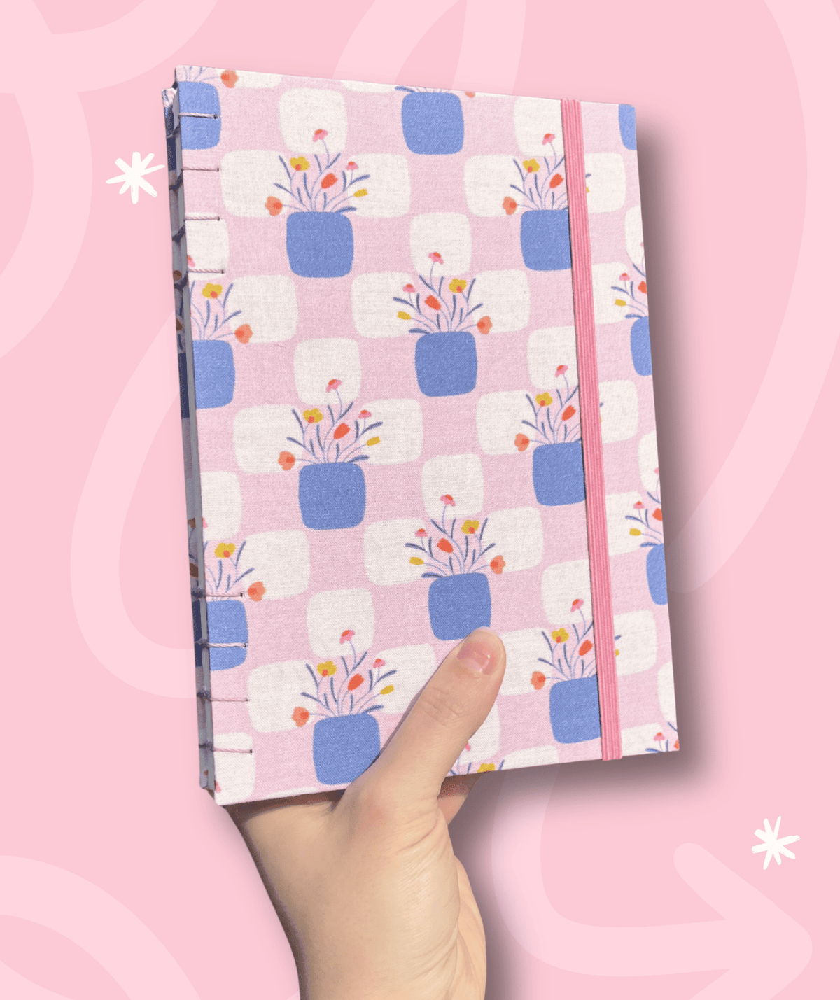 Sketchbook Acuarela Tamaño A5 Vertical | Jarrones de Flores
