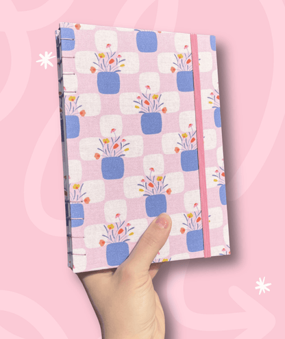 Sketchbook Acuarela Tamaño A5 Vertical | Jarrones de Flores