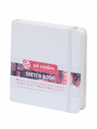 Sketchbook Art Creation Blanca | 140gr, 80 hojas | 12x12 cm