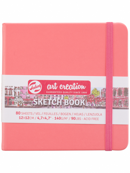 Sketchbook Art Creation Coral | 140gr, 80 hojas | 3 tamaños