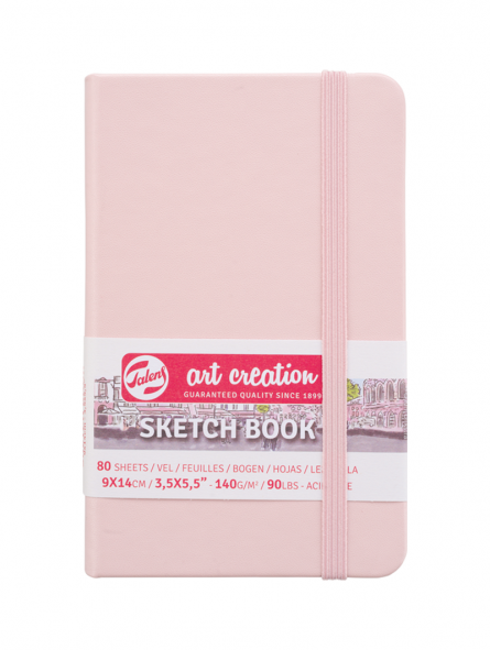 Sketchbook Art Creation Rosa Pastel | 140gr, 80 hojas | 3 tamaños