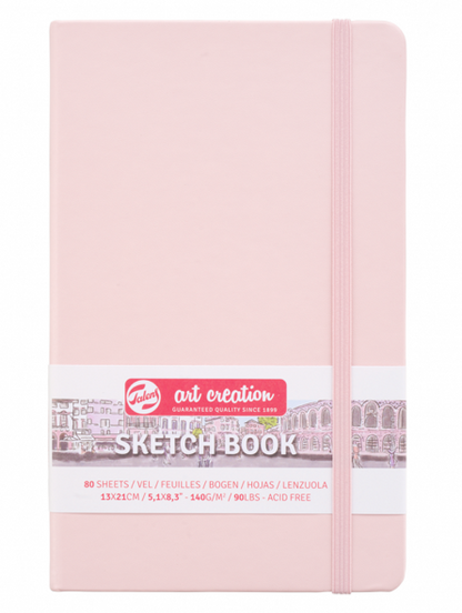 Sketchbook Art Creation Rosa Pastel | 140gr, 80 hojas | 3 tamaños