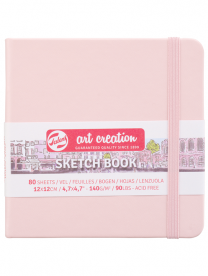 Sketchbook Art Creation Rosa Pastel | 140gr, 80 hojas | 3 tamaños