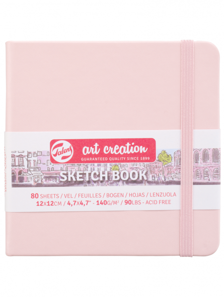 Sketchbook Art Creation Rosa Pastel | 140gr, 80 hojas | 3 tamaños