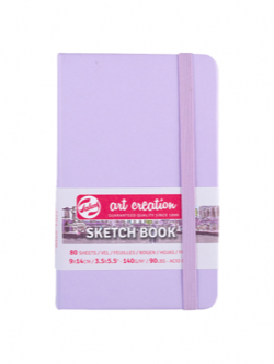 Sketchbook Art Creation Violeta Pastel | 140gr, 80 hojas | 2 tamaños