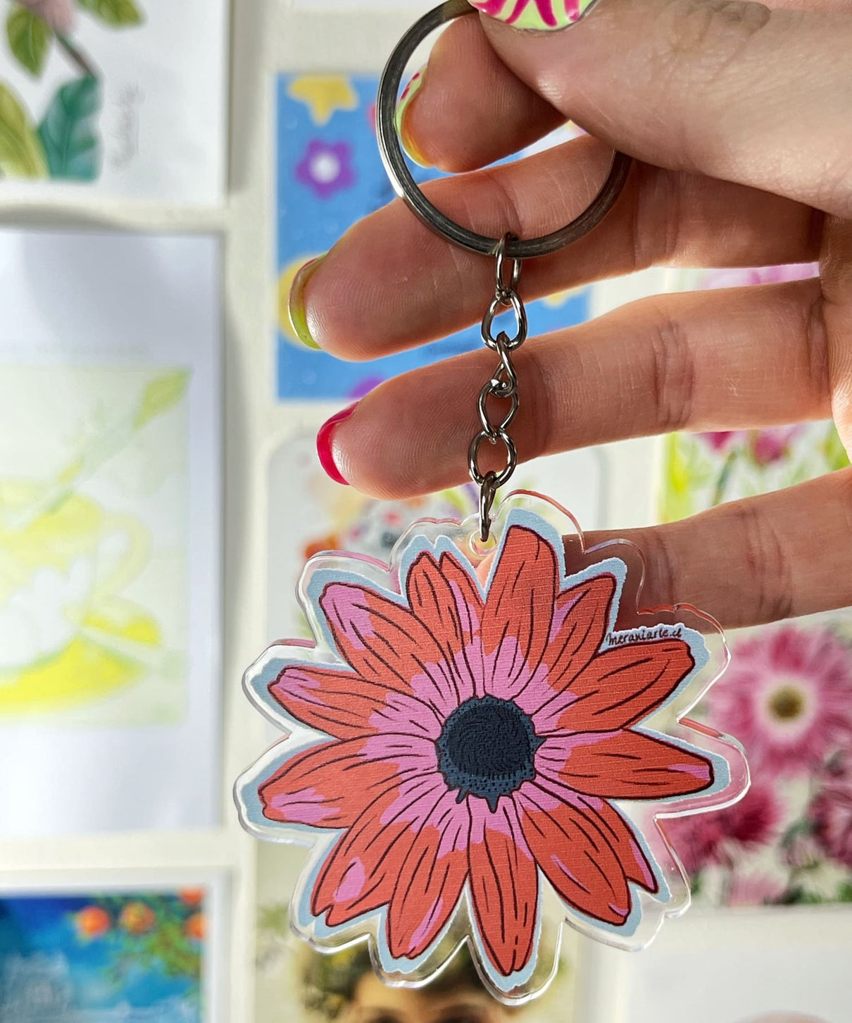 Llavero Flor Rudbeckia