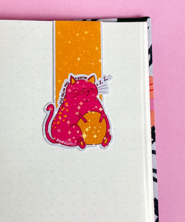 Marcapáginas Imantado | Gatito Una Página Más y Duermo