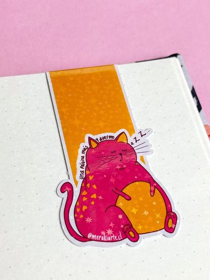 Marcapáginas Imantado | Gatito Una Página Más y Duermo