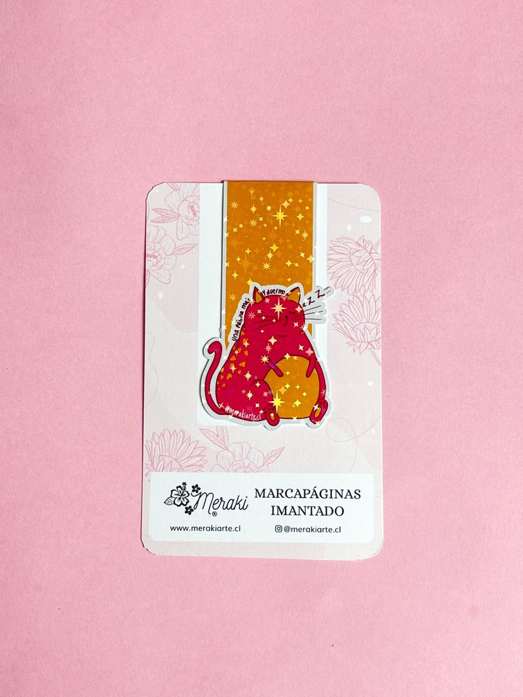 Marcapáginas Imantado | Gatito Una Página Más y Duermo