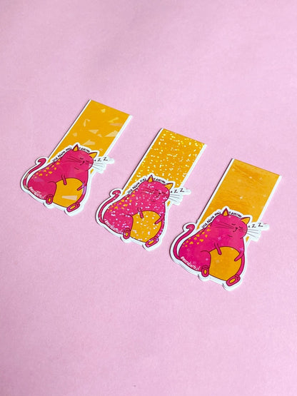 Marcapáginas Imantado | Gatito Una Página Más y Duermo