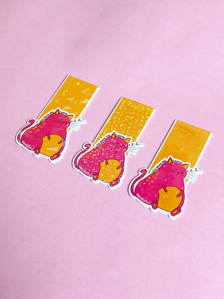 Marcapáginas Imantado | Gatito Una Página Más y Duermo