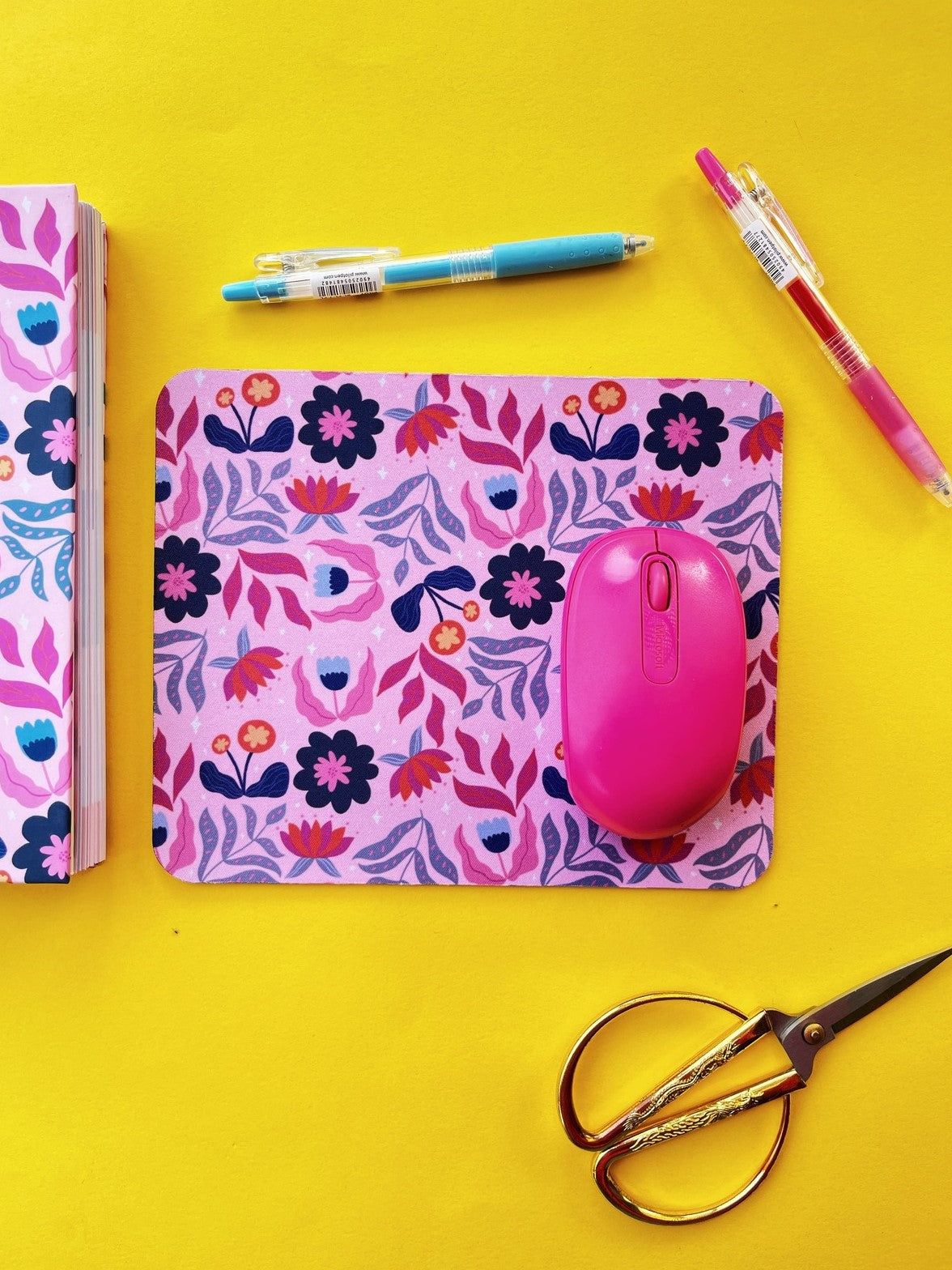 Mousepad | Más Florcitas Porfi | Rosa