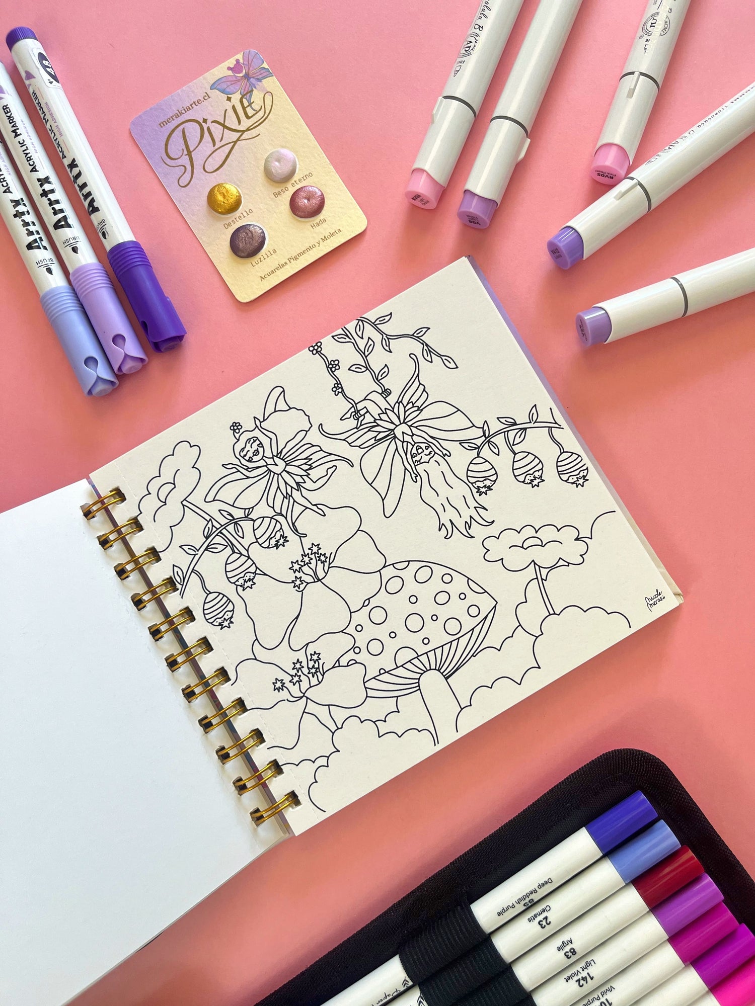 PIXIE | Libro pocket para colorear ✨